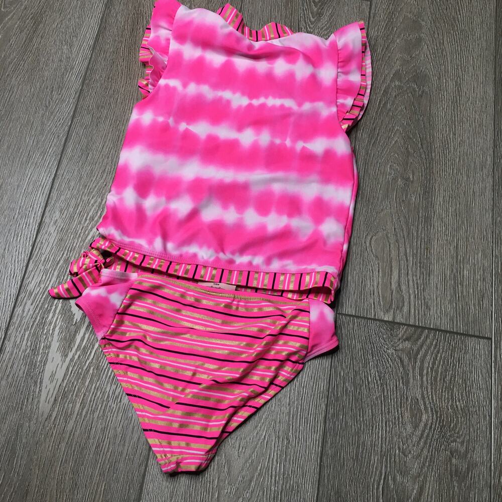 Juicy Pink Tank and bikini swim Girls Size 8 Sequins